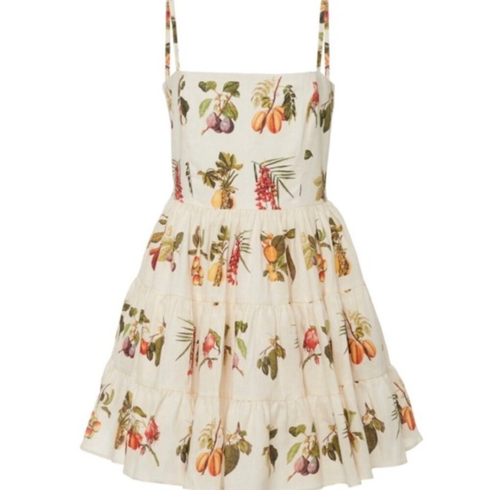 Agua by Agua Bendita Lima Frutas Linen Dress